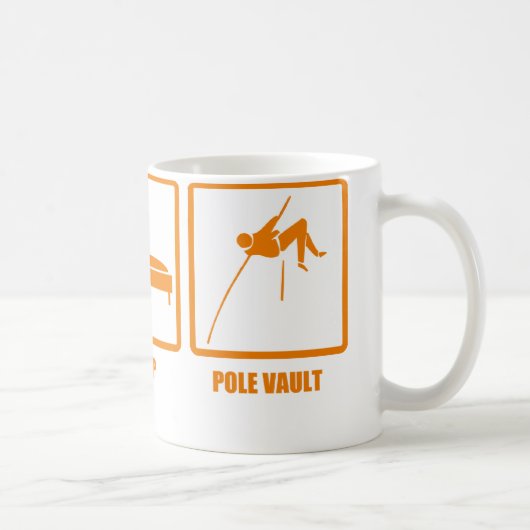 睡眠の棒高跳びを食べて下さい コーヒーマグカップ (右)