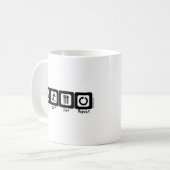 睡眠の波は繰り返しを食べます コーヒーマグカップ (正面左)