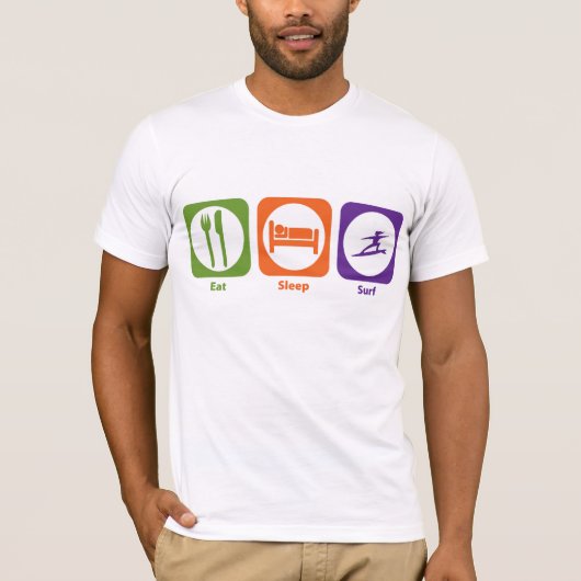 睡眠の波を食べて下さい Tシャツ (正面)