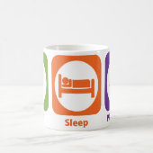 睡眠の演劇のピアノを食べて下さい コーヒーマグカップ (中央)