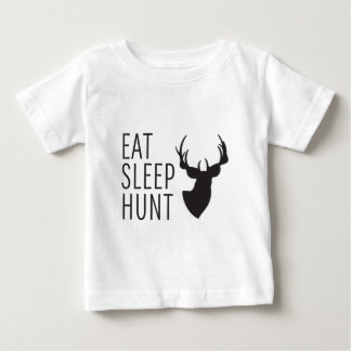睡眠の狩りを食べて下さい ベビーTシャツ