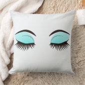 睡眠の目のまつげの装飾用クッション クッション (ブランケット)