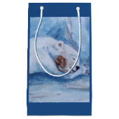 睡眠の相棒くまおよびマウス スモールペーパーバッグ (正面)