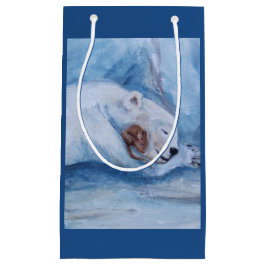 睡眠の相棒くまおよびマウス スモールペーパーバッグ