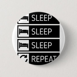 睡眠の睡眠の睡眠の繰り返し 缶バッジ