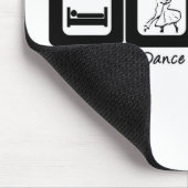 睡眠の社交ダンスは繰り返しを食べます マウスパッド (コーナー)