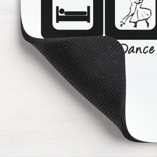 睡眠の社交ダンスは繰り返しを食べます マウスパッド (コーナー)