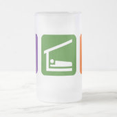 睡眠の考古学を食べて下さい フロストグラスビールジョッキ (中央)