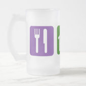 睡眠の考古学を食べて下さい フロストグラスビールジョッキ (左)