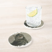 睡眠の虎猫の子猫猫のコースター コースター (側面)