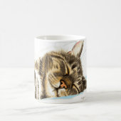 睡眠の虎猫猫 コーヒーマグカップ (中央)