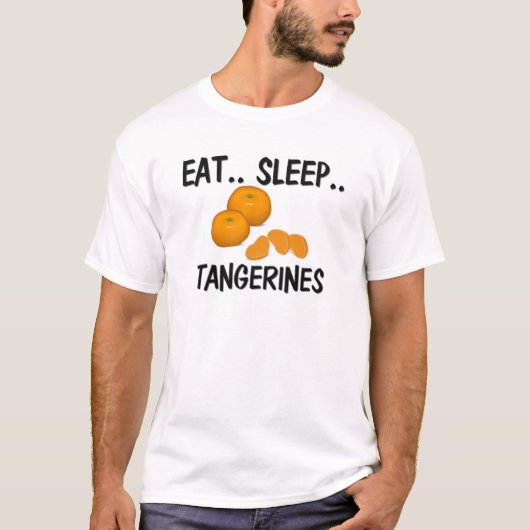 睡眠の蜜柑を食べて下さい Tシャツ (正面)
