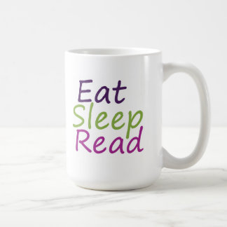 睡眠の読書を食べて下さい コーヒーマグカップ