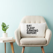 睡眠の賭博の繰り返しを食べて下さい ランバークッション (椅子)