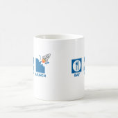 睡眠の進水を食べて下さい コーヒーマグカップ (中央)