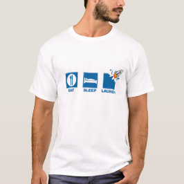 睡眠の進水を食べて下さい Tシャツ