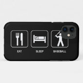 睡眠の野球を食べて下さい Case-Mate iPhoneケース (裏面(横))