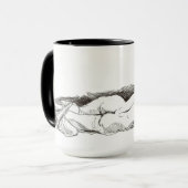 睡眠の青年 マグカップ (正面左)