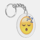 睡眠の顔Emoji キーホルダー (正面左)