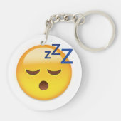 睡眠の顔Emoji キーホルダー (裏面)