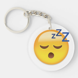 睡眠の顔Emoji キーホルダー
