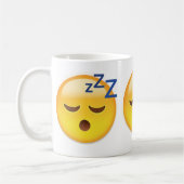 睡眠の顔Emoji コーヒーマグカップ (左)