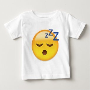 睡眠の顔Emoji ベビーTシャツ