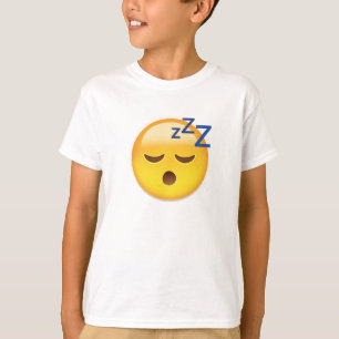 睡眠の顔Emoji Tシャツ