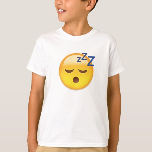 睡眠の顔Emoji Tシャツ (正面)