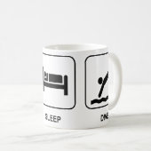睡眠の飛び込みのマグを食べて下さい コーヒーマグカップ (正面右)
