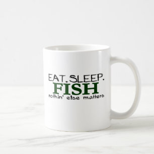 睡眠の魚を食べて下さい コーヒーマグカップ