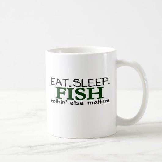 睡眠の魚を食べて下さい コーヒーマグカップ (右)