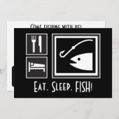 睡眠の魚を食べて下さい! 探し出しの招待されました 招待状 (正面/裏面)