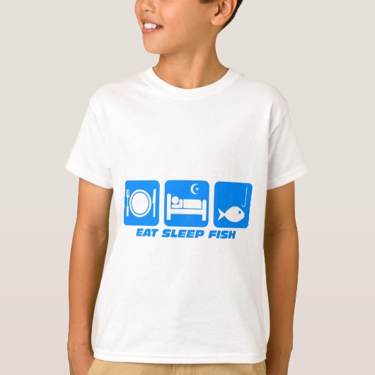 睡眠の魚を食べて下さい Tシャツ (正面)