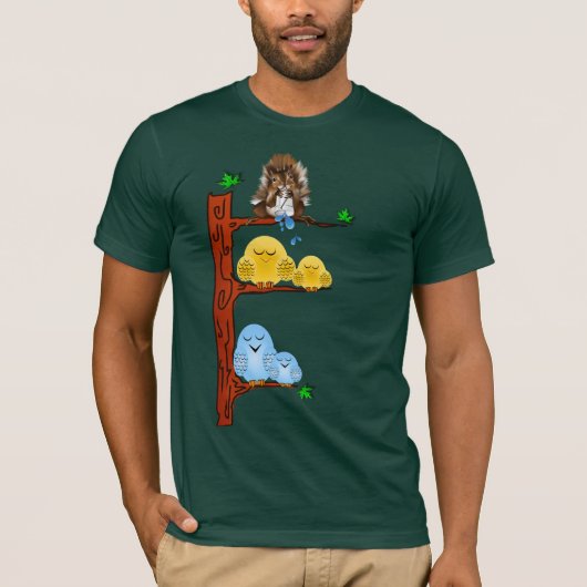 睡眠の鳥のワイシャツ Tシャツ (正面)