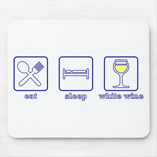 …睡眠の…白ワインを食べて下さい マウスパッド (正面)
