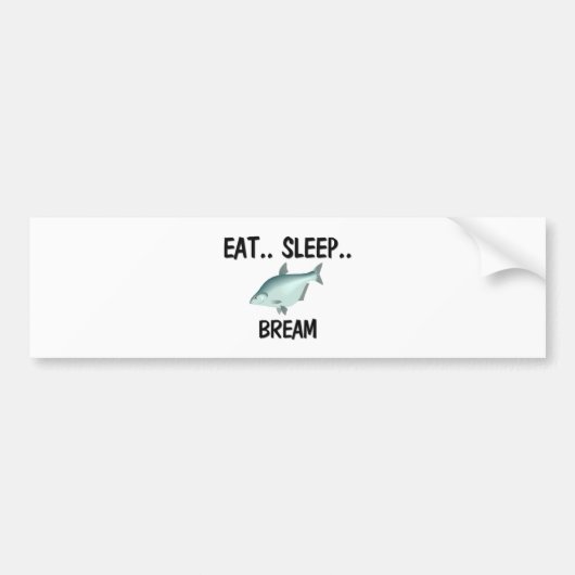 睡眠のBREAMを食べて下さい バンパーステッカー (正面)