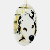 睡眠のDalmatianオーナメント セラミックオーナメント (右)