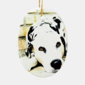 睡眠のDalmatianオーナメント セラミックオーナメント (裏面)