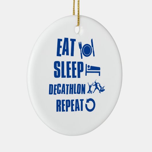 睡眠のdecathalonを食べて下さい セラミックオーナメント (右)