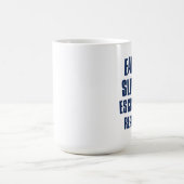 睡眠のescrimaを食べて下さい コーヒーマグカップ (中央)