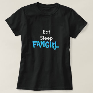 睡眠のFangirlのティーを食べて下さい Tシャツ