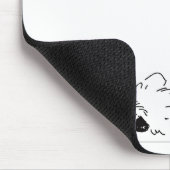 睡眠のkeeshond マウスパッド (コーナー)