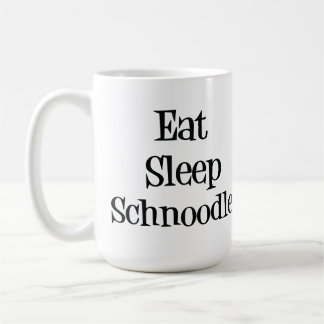 睡眠のSchnoodleのマグを食べて下さい コーヒーマグカップ