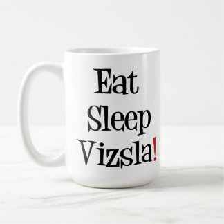 睡眠のVizslaのマグを食べて下さい コーヒーマグカップ