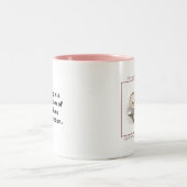 睡眠はカフェインの剥奪の徴候です ツートーンマグカップ (中央)