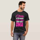 睡眠はシシーズナイトシフトCnaナース補助 Tシャツ (正面フル)