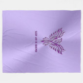 睡眠は-フェニックスの紫色の上昇新たになり、 フリースブランケット (正面(横))