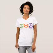 睡眠をしますポリマー化学を食べて下さい Tシャツ (正面フル)