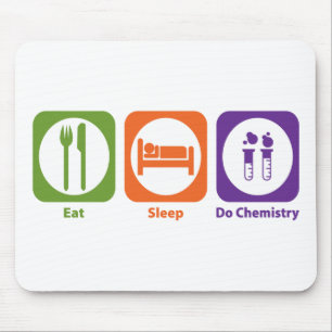 睡眠をします化学を食べて下さい マウスパッド
